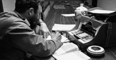 Fidel y el periodismo . Foto tomada de Cubaperiodistas