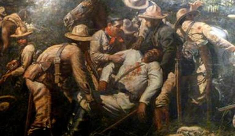 Caída en combate de Antonio Maceo y su ayudante Francisco Gómez Toro