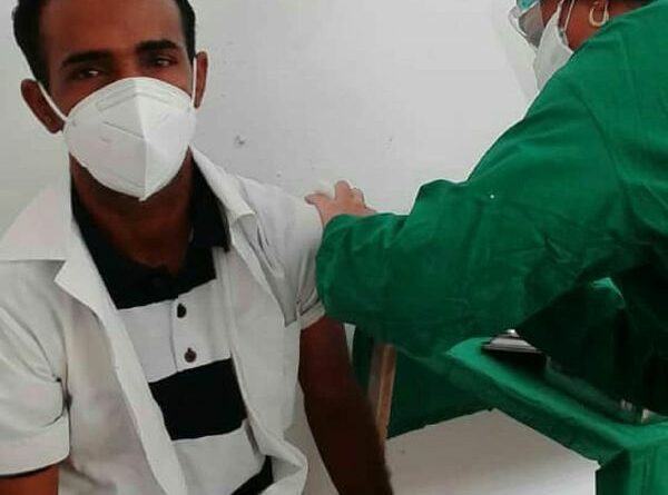 Vacunados con #Abdala 530 voluntarios en #Jaruco, hasta el 16 de mayo. Foto Marlene Caboverde.