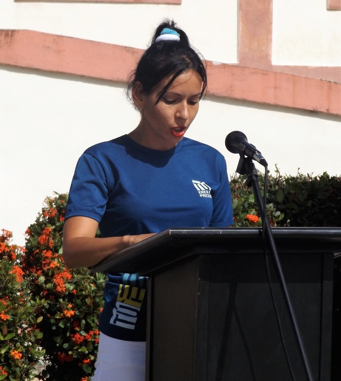Marialis Romero Ávila, primera secretaria de la UJC en Jaruco. Foto Francisco Martínez Chao