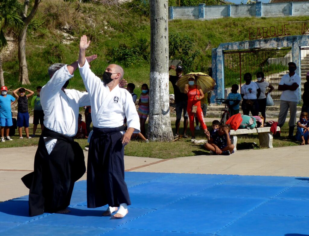 7.El Aikido cuenta con técnicas destinadas a inmovilizar las extremidades superiores del contrincante, para así lograr neutralizarlo efectivamente. Foto Addys Hernández