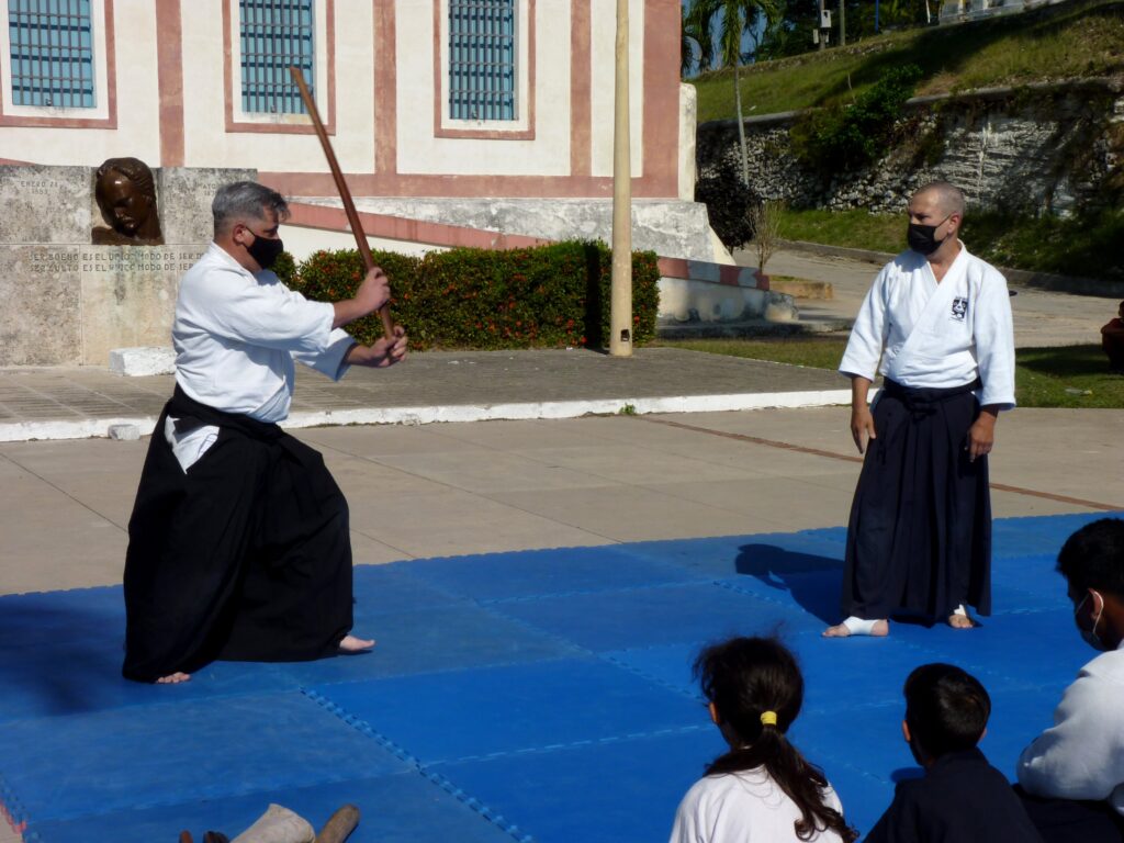 9.El arma principal en Aikido es el Bokken. Esta espada (ken) de madera (bo) es obligatoria, ya que se usa para aprender los movimientos básicos de este arte marcial. Foto Addys Hernández