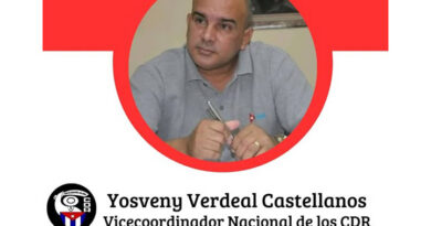 Promovido Yosveny Verdeal como vicecoordinador Nacional de los CDR